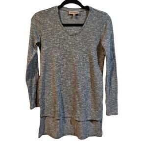 Philosophy Tunic Top Blouse Heather Gray Black
Soft Womens Size XS Workwear